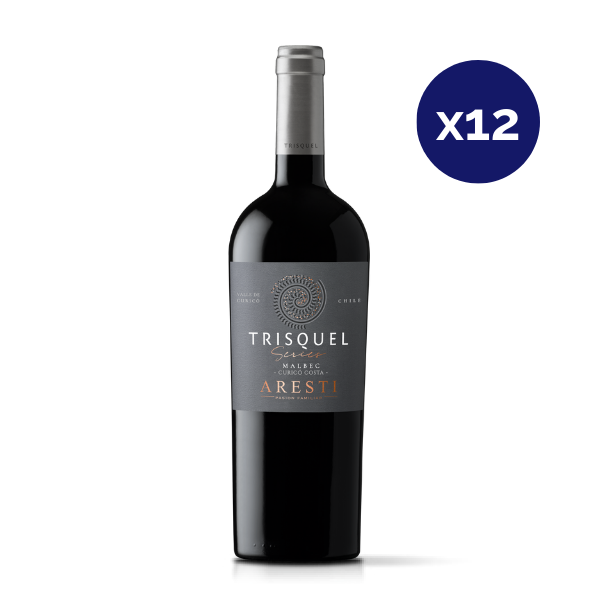 Aresti - Caja 12 - Trisquel Series - Curicó Costa - Premium - Malbec