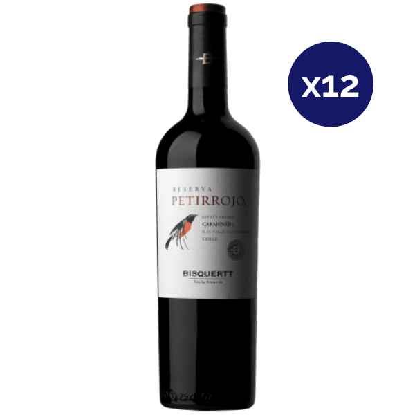 Bisquertt - Caja 12 - Petirrojo - Reserva - Carmenere