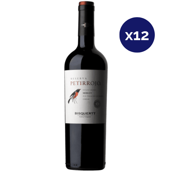 Bisquertt - Caja 12 - Petirrojo - Reserva - Merlot