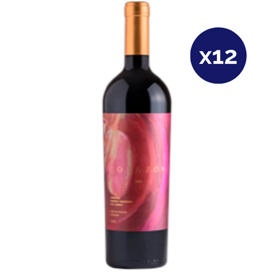 Chile Divino - Caja 12 - Corazón - Vino de Autor - Carmenere / Cabernet Sauvignon / Petit Verdot