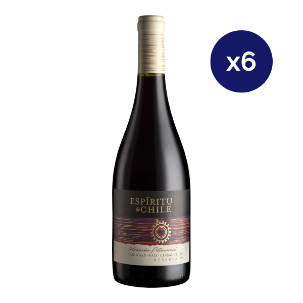 Espiritu de Chile - Caja 6 - Intrépido Patrimonial - Reserva - Carignan / País / Cinsault