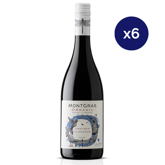 Montgras - Caja 6 - Organic - Gran Reserva - Pinot Noir