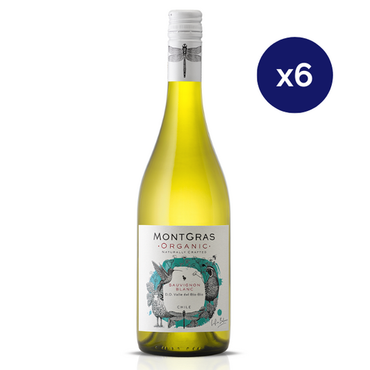 Montgras - Caja 6 - Organic - Gran Reserva - Sauvignon Blanc