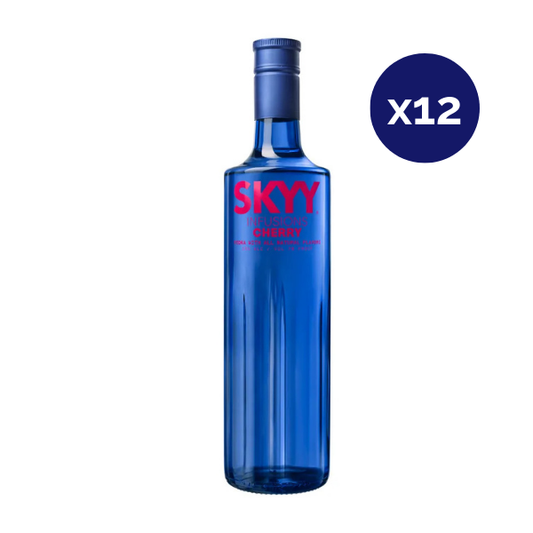 Vodka - SKYY - Caja 12 - Infusion Cherry - 750cc