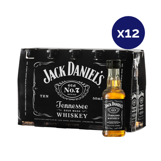 Whiskey - Jack Daniels - Caja 12 - Old N7 Miniatura x10 - 50cc