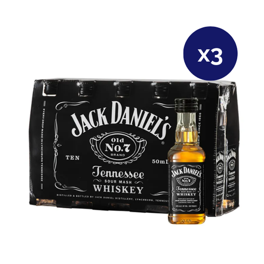 Whiskey - Jack Daniels - Caja 3 - Old N7 Miniatura x10 - 50cc