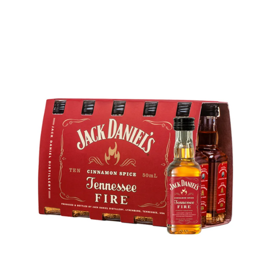 Whiskey - Jack Daniels - Fire Miniatura x10 - 50cc